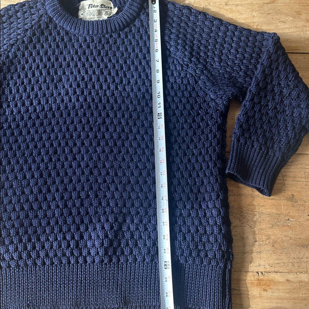 Vintage Peter Storm Sweater Medium 100% Pure Wool Made in Great Britain - Picture 7 of 7